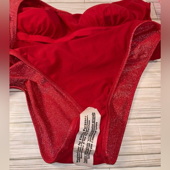 no boundaries women’s red one piece swimsuit - Picture 3 of 5